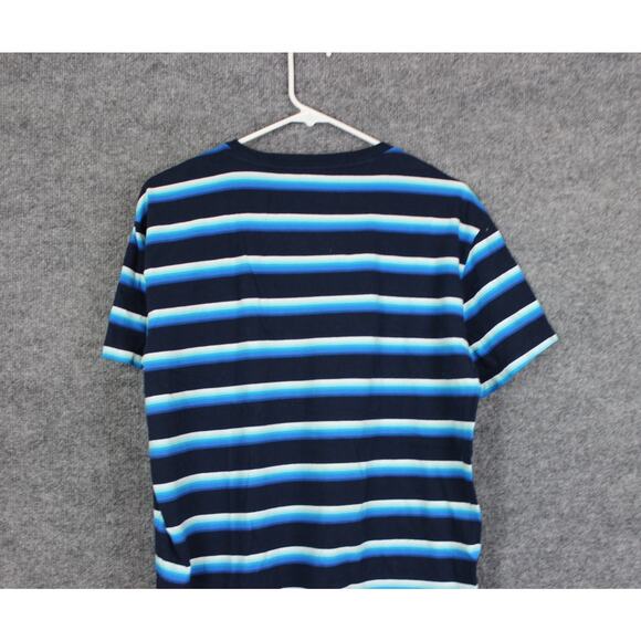 AEROPOSTAL T-Shirt Men's Large Blue Strips Short Sleeve - Picture 5 of 12
